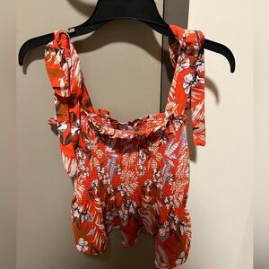 Rachel Zoe Floral Smocked Top